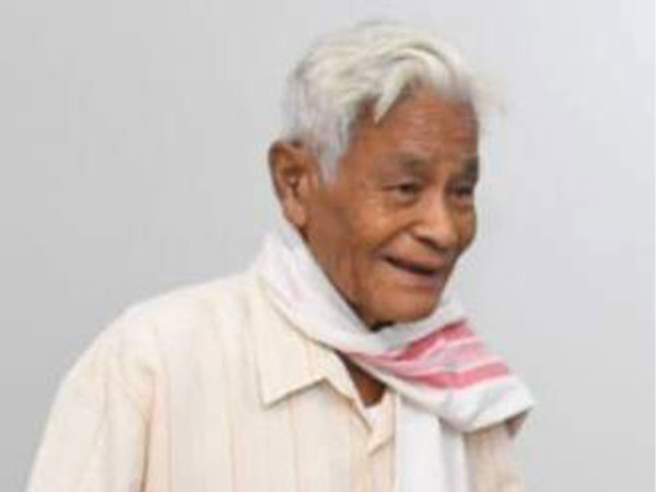 Former Assam Minister and AGP co-founder Thaneswar Boro (Photo/X@AkhilGogoiAG) 