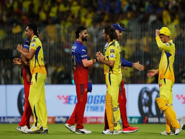 Chennai Super Kings and Royal Challengers Bengaluru players. (Picture: IPL)