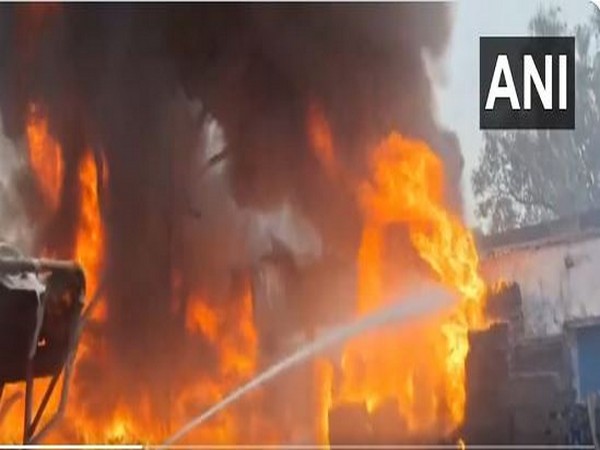 Efforts are underway to douse the blaze (Photo/ANI)