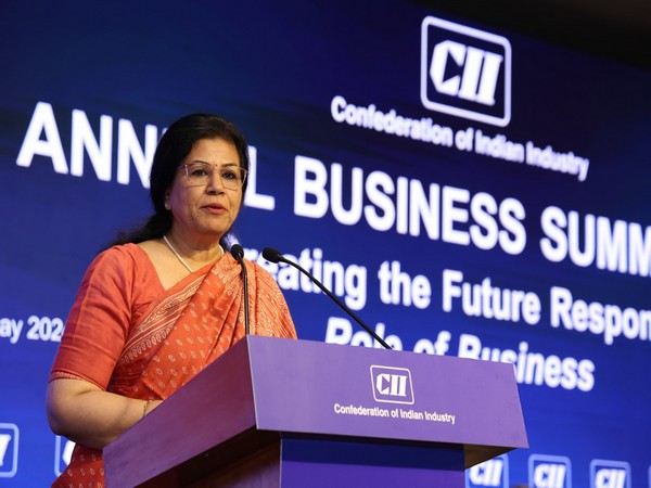 Sumita Dawra, Secretary, Ministry of Labour & Employment (Photo source: @FollowCII/X)