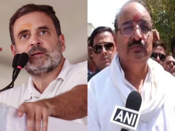 Congress leader Rahul Gandhi and Bharatiya Janata Party leader Dinesh Pratap Singh (Photo/ANI)