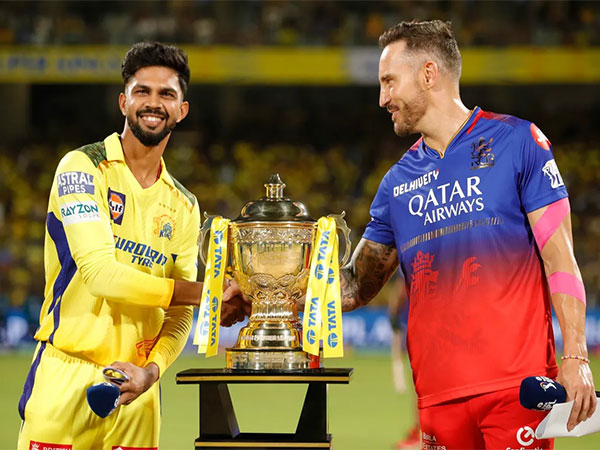 Ruturaj Gaikwad and Faf du Plessis at toss. (Picture: IPL)