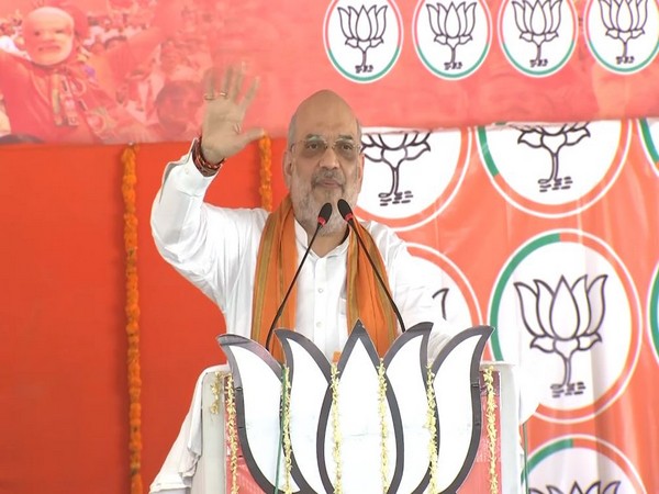 Union Home Minister Amit Shah in UP's Banda (Photo/ANI)