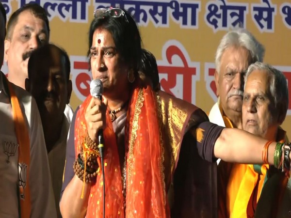 Hyderabad BJP candidate Madhavi Latha (Photo/ANI)