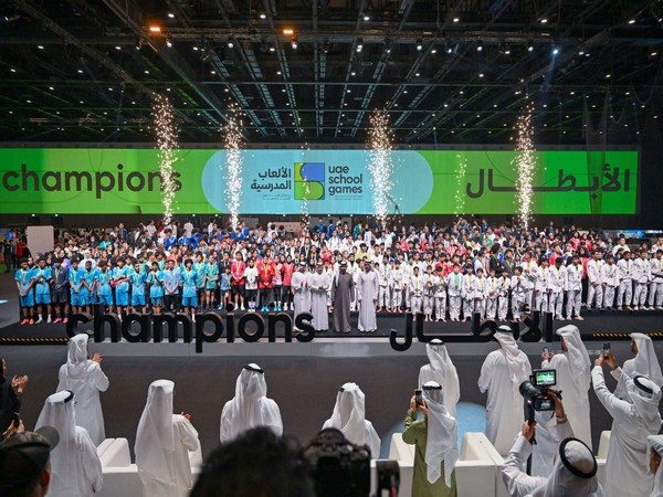 Mansoor bin Mohammed attends closing of inaugural School Games at Expo City (Photo/WAM)
