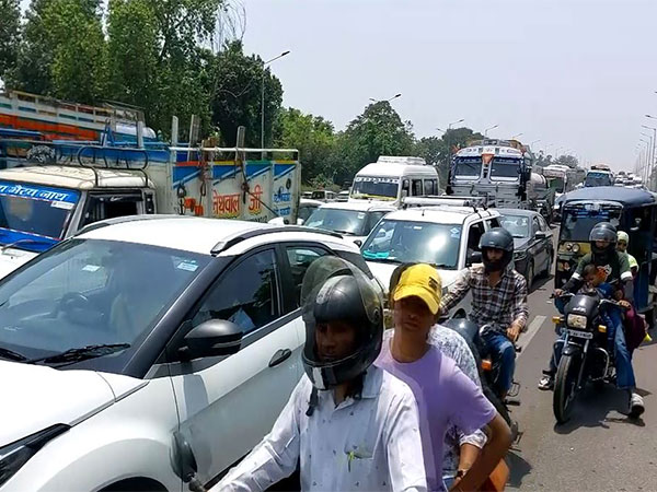 Severe traffic jam in Haridwar (Photo/ANI)