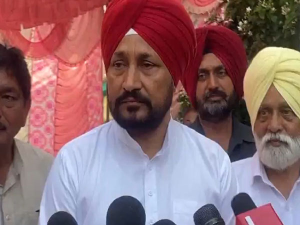 Former Chief Minister of Punjab and Congress candidate from the Jalandhar parliamentary seat, Charanjit Singh Channi (Photo/ANI)