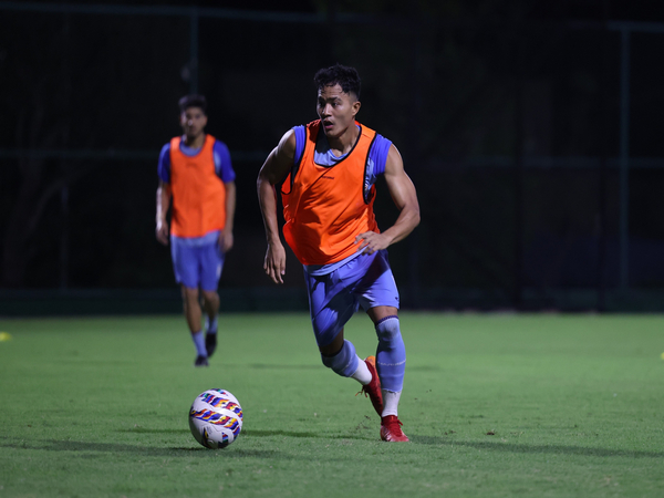 Edmund Lalrindika during training session (Image: AIFF media)