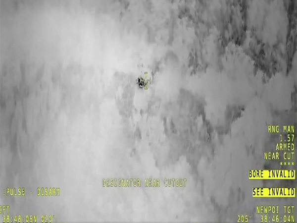 Heat spot of accident site spotted by Turkish Drone (Photo/X @anadoluagency)