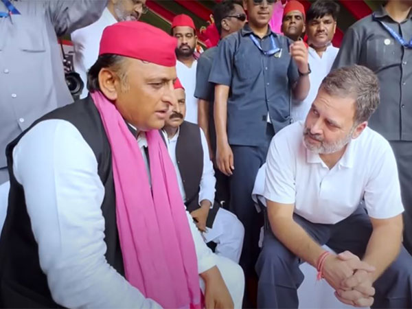 Rahul Gandhi, Akhilesh Yadav at Prayagraj (Photo credit/ X@RahulGandhi)