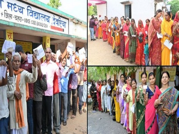 Voters in queue during the fifth phase of Lok Sabha polls (Image: X/ECI)