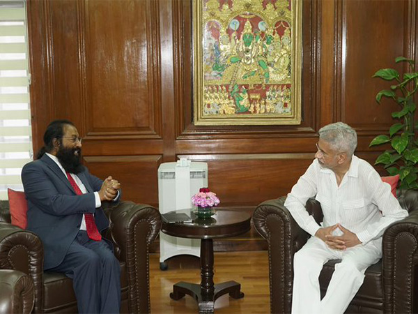 External Affairs Minister S Jaishankar and Permanent Representative of Mauritius to the United Nations Jagdish Koonjul (Photo credits: X/@DrSJaishankar)