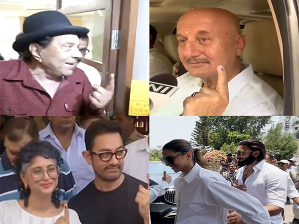 Dharmendra, Aamir Khan, Kiran Rao, Anupam Kher, Deepika Padukone, Ranveer Singh (Photo/ANI)