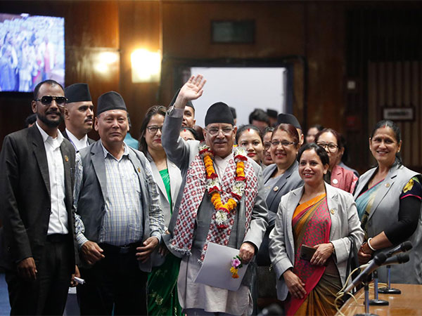 Nepal PM Pushpa Kamal Dahal 'Prachanda' after securing vote of confidence (Photo/ANI)