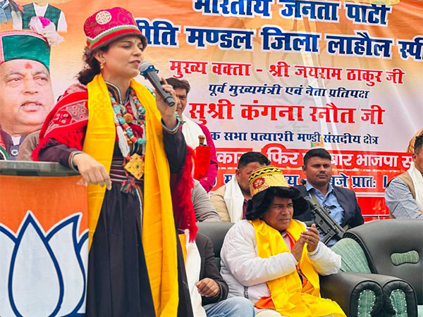 BJP candidate Kangana Ranaut in Lahaul-Spiti (Photo/@KanganaTeam)