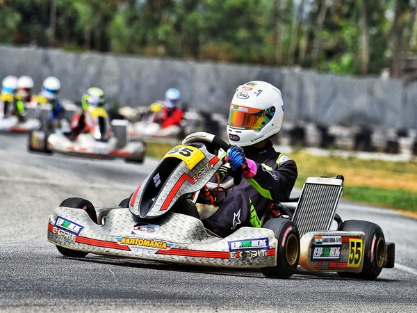Aarav Dewan in action during Meritus Cup Karting Junior class (Image: FMSCI)