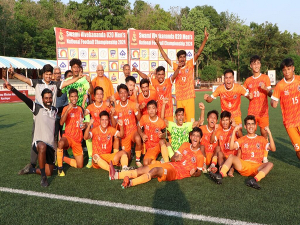 Delhi team celebrating after reaching final of Swami Vivekananda U-20 Men's NFC (Image: AIFF media)
