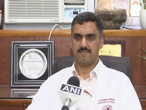 Dr Neeraj Nishchal, Professor, Dept of Medicine, AIIMS, New Delhi (Photo/ANI) 