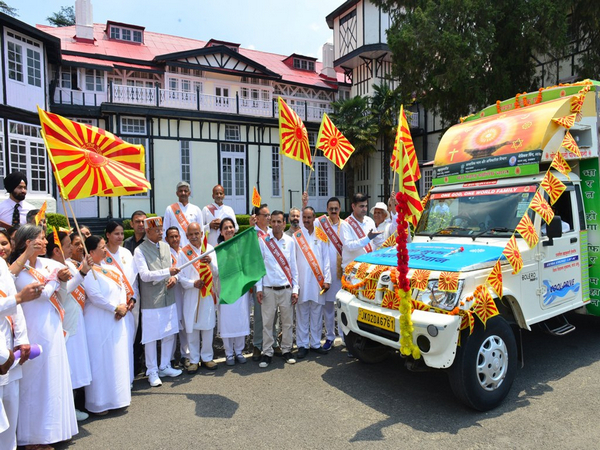 Governor of Himachal Pradesh Shiv Pratap Shukla flags off drug-free India campaign (Photo/ANI)