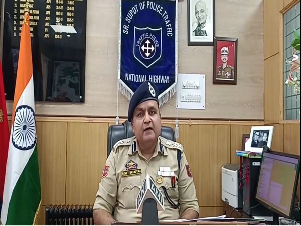 Rohit Baskotra, Senior Superintendent of Police, Traffic, National Highway (Photo/ANI)