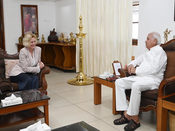 Norway Ambassador to India May-Elin Stener (Photo: @KeralaGovernor/X) 