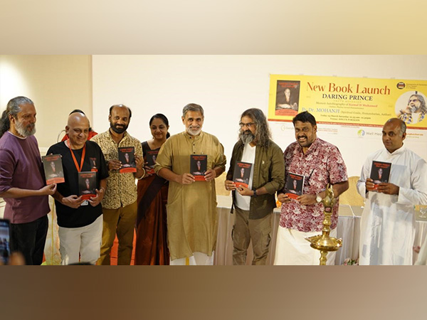 Dr.Mohanji, spiritual guru and childhood friend of Kamal H Muhamed, presents the first copy of 