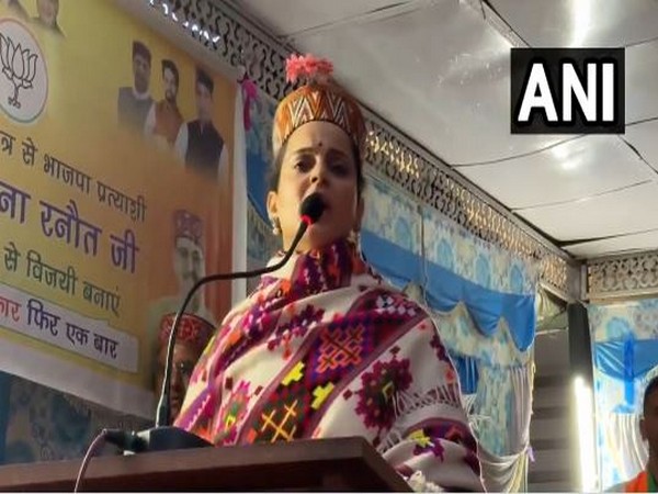 BJP candidate from Mandi Lok Sabha seat Kangana Ranaut (Photo/ANI)
