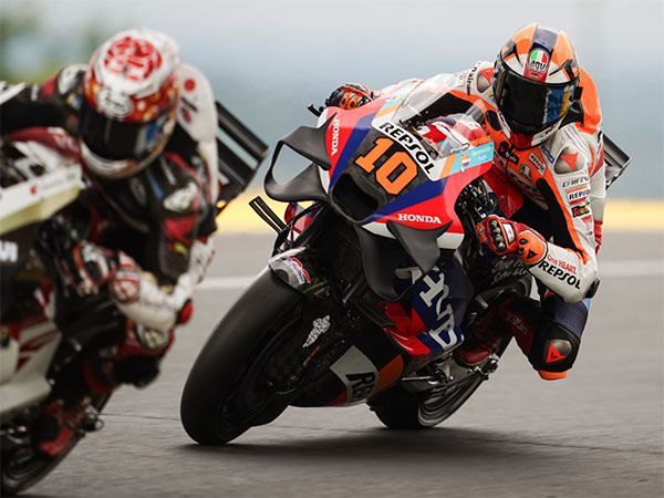 Honda rider Luca Marini in action during French MotoGP (Image: Honda team)