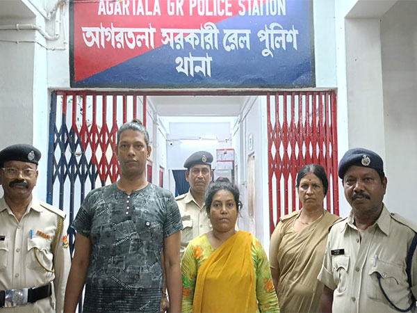 Two Bangladeshi nationals arrested at Agartala Railway Station (Image/ANI)