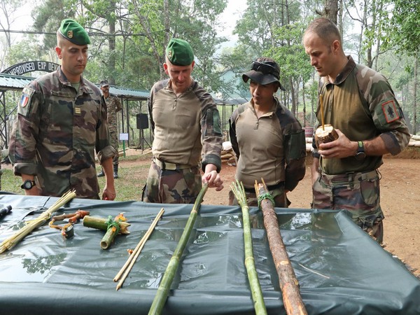 Indian, French armies share drills, expertise in jungle survival techniques (Photo/ANI)