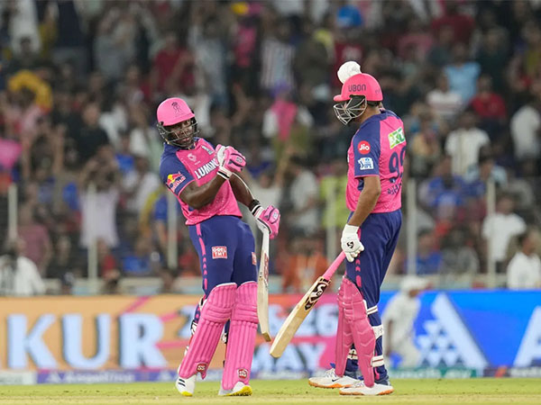 Rovman Powell and Ravichandran Ashwin celebrating win (Photo: IPL/BCCI)
