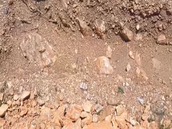 Visuals of pits created by Rajnandgaon Panchayats for water conservation (Photo/ANI)