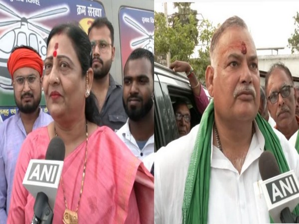 LJP candidate Veena Devi and RJD candidate Vijay Kumar Shukla. (ANI/Image)