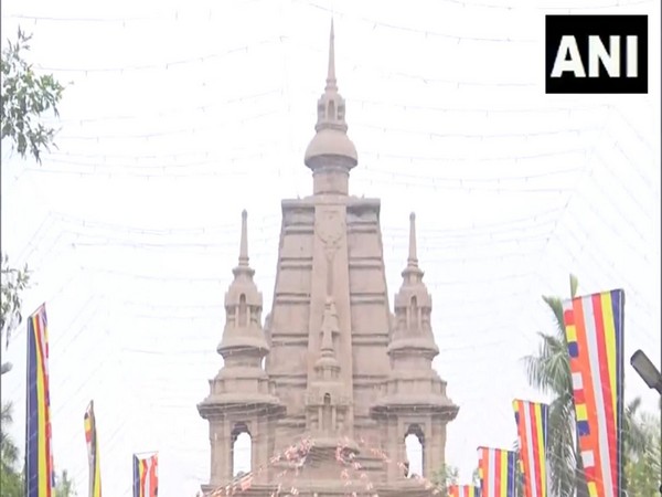 Mulagandha Kuti Vihar at Sarnath in Varanasi district of Uttar Pradesh (Image/ANI) 