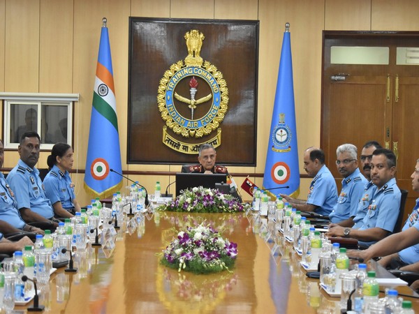 CDS Anil Chauhan at HQ Training Command of IAF (Photo/X@tracomiaf)