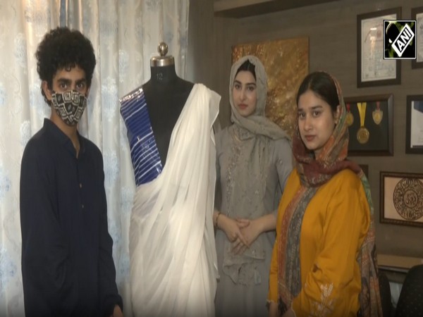 Kashmiri Fashion Designers Armaan Asif, Arwa Shah and Mir Manal (Photo/ANI)
