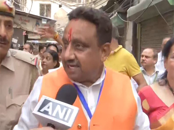 BJP candidate from the Chandni Chowk Lok Sabha seat, Praveen Khandelwal (Photo/ANI)