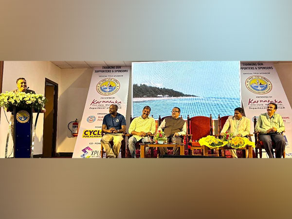 A visual from the launch event of Indian Open of Surfing. (Photo- SFI)