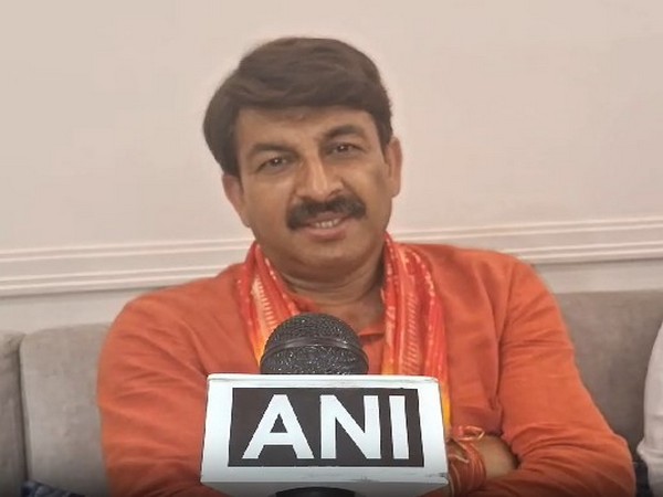 BJP candidate Manoj Tiwari (Image/ANI)