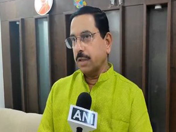 Union Minister and BJP candidate from Dharwad Pralhad Joshi (Photo/ANI)