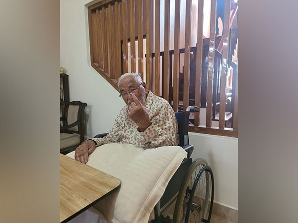 Narayan Lal Nadda, father of BJP national president JP Nadda. (Photo/ANI)