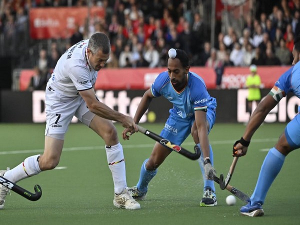 India and Belgium hockey teams in action during FIH Pro League 2023/24 (Image: HI)