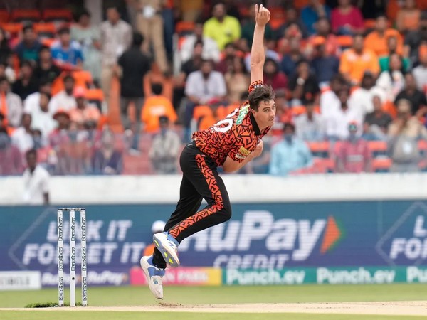 SRH skipper Pat Cummins in action. (Picture: IPL)