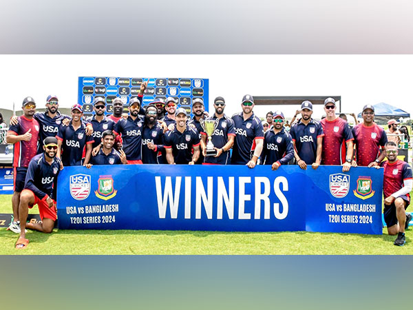 USA team celebrating their series win against Bangladesh. (Photo- ICC website)