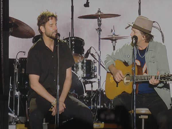 Bradley Cooper, Eddie Vedder (Image source: YouTube)