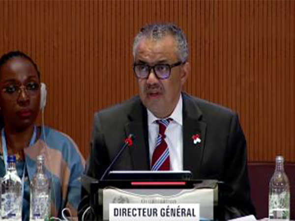 WHO Director-General Tedros Adhanom Ghebreyesus presented his report to World Health Assembly in Geneva (Image Credit: X/@DrTedros)
