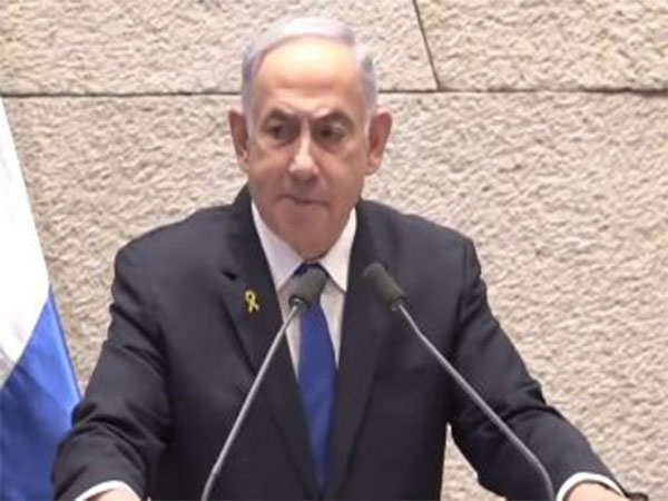 Israel PM Benjamin Netanyahu delivers address at Knesset (Screengrab of video posted by Benjamin Netanyahu on X) 