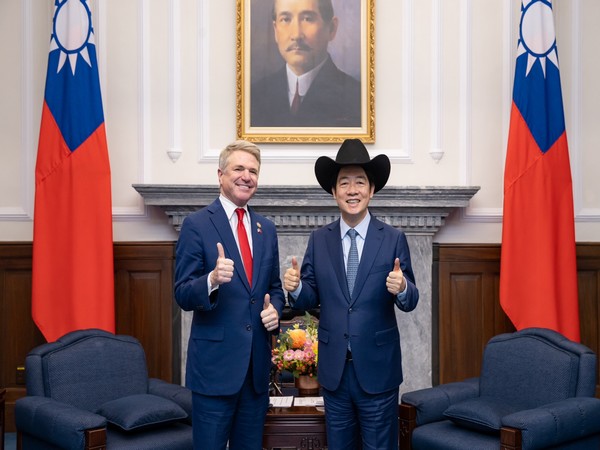 Michael McCaul, the Republican chair of the House Foreign Affairs Committee and Taiwan President Lai Ching-te (Photo credits: X/@ChingteLai)