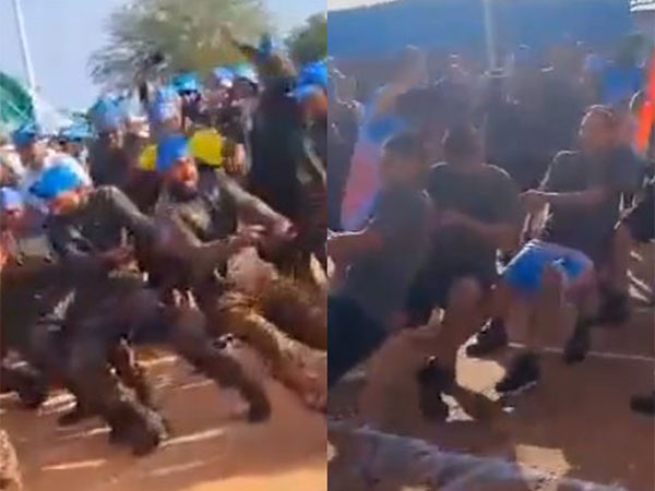 Screengrab from the viral video (Photo/ANI)