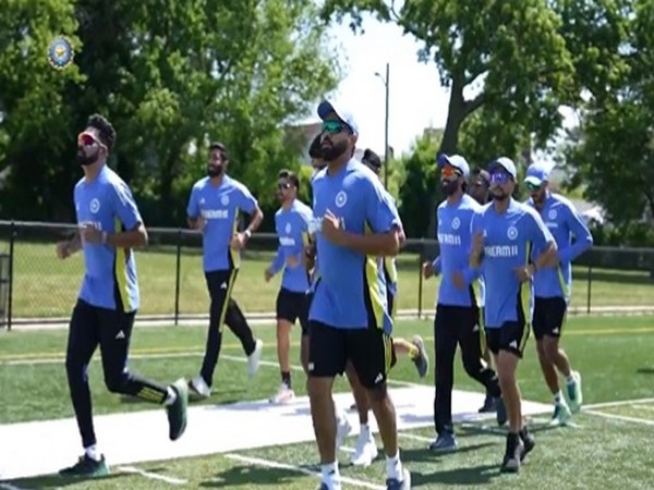Team India practicing in New York. (Picture: BCCI/X)